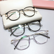 [Mã FASHIONGREEN15 giảm 10% đơn 99K] Gọng kính tròn 1207 kèm mắt cận viễn loạn